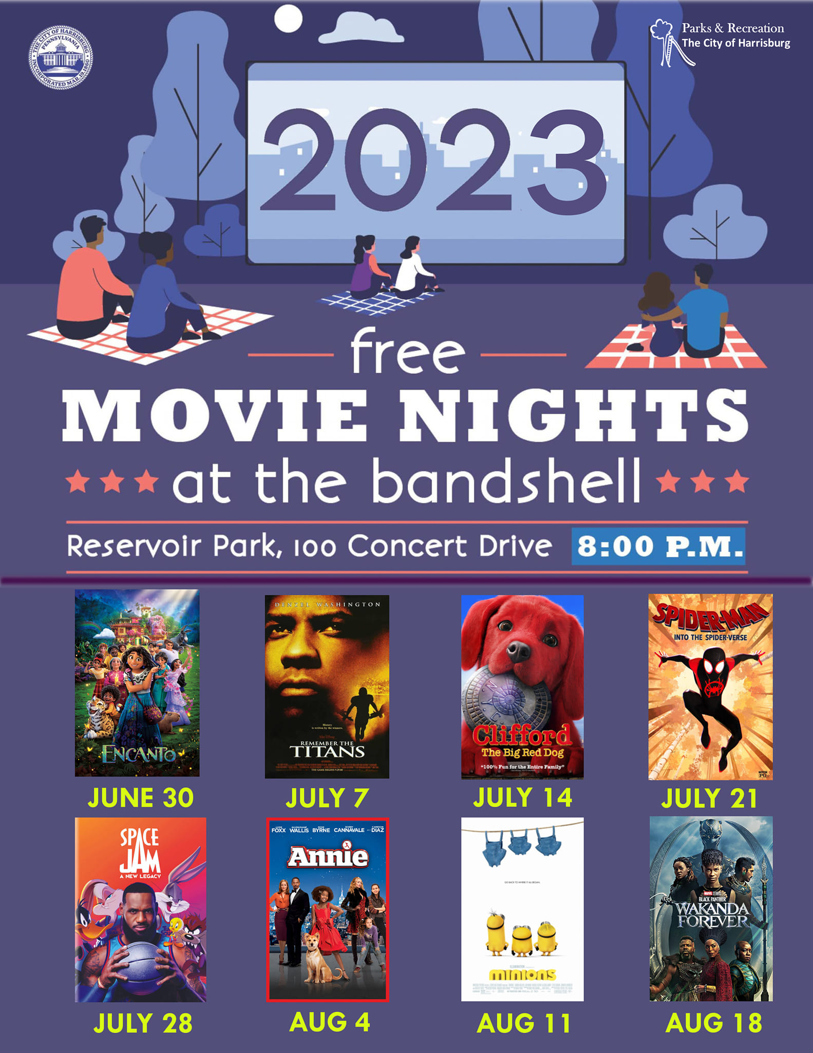 movied in the park flyer