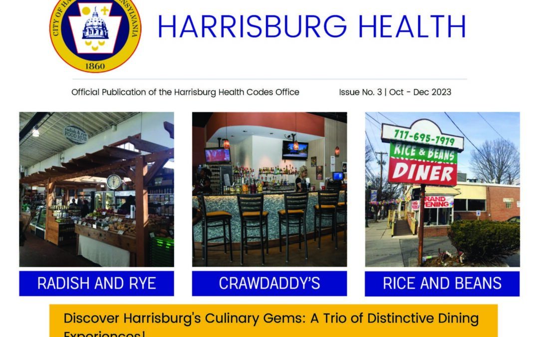 Check out the Harrisburg Health Newsletter for October-December!
