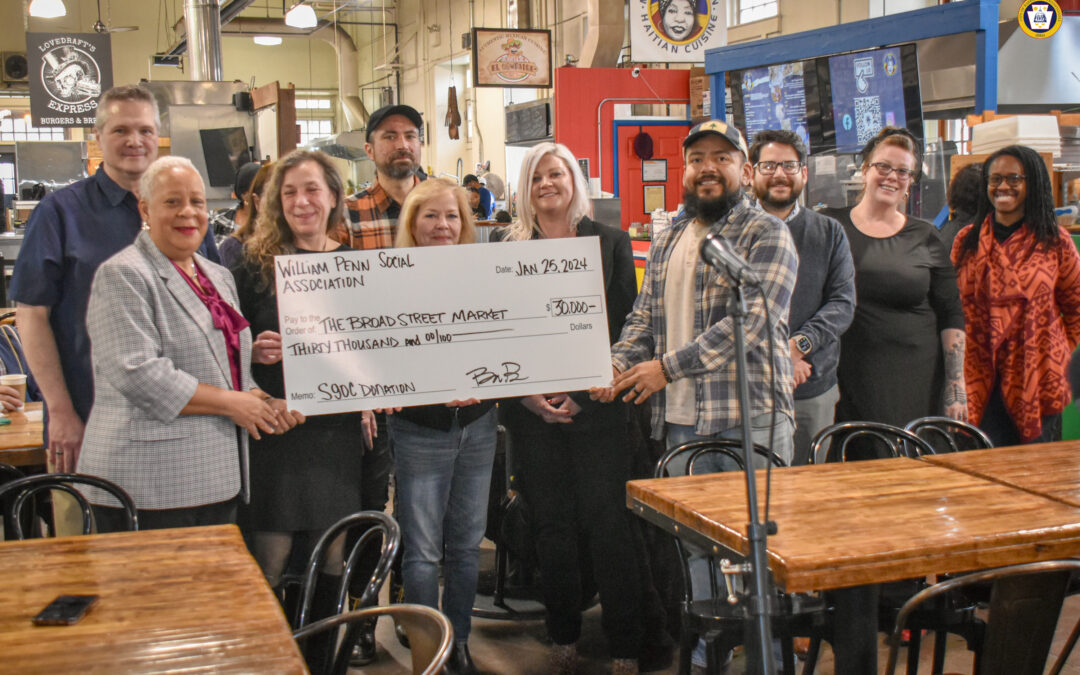 A Remarkable Gesture: $30,000 Donation To Broad Street Market