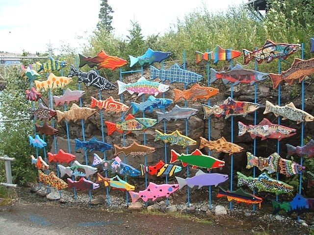 Whitehorse, Yukon, Canada Fish Art Installation